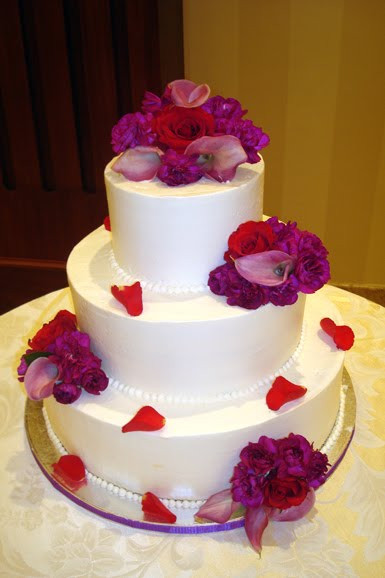 Simple Purple Wedding Cakes
 I Need a Bigger Wardrobe Purple and Red Wedding