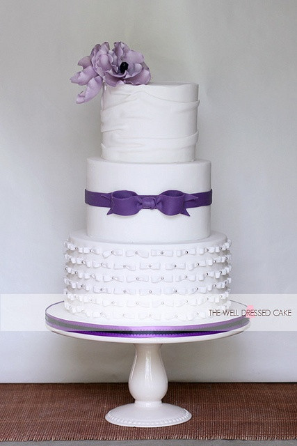 Simple Purple Wedding Cakes
 329 best Purple Wedding Ideas and Inspiration images on