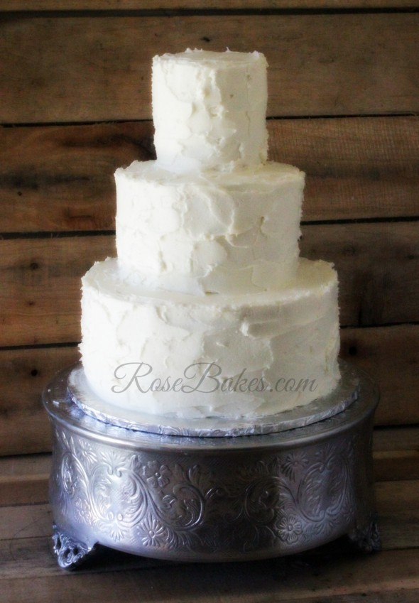 Simple Rustic Wedding Cakes
 Simple Rustic Buttercream Wedding Cake Rose Bakes