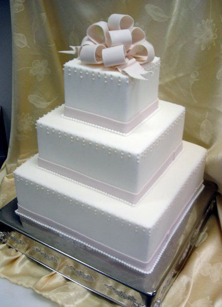 Simple Square Wedding Cakes
 25 best ideas about Square Wedding Cakes on Pinterest