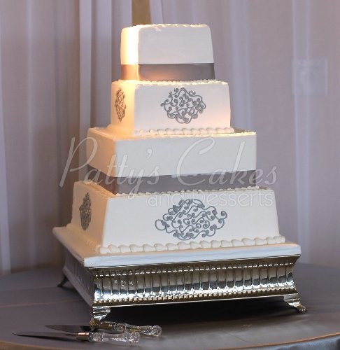 Simple Square Wedding Cakes
 Bling wedding cakes Archives Patty s Cakes and Desserts