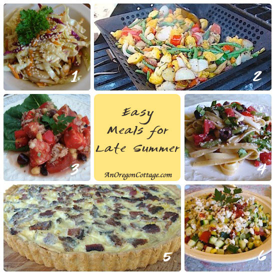 Simple Summer Dinners
 6 Easy Late Summer Meals An Oregon Cottage