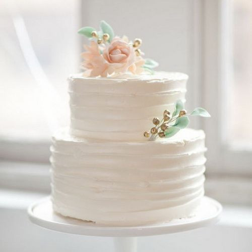 Simple Wedding Cakes For Small Wedding
 Small simple wedding cake to go along with the froyo