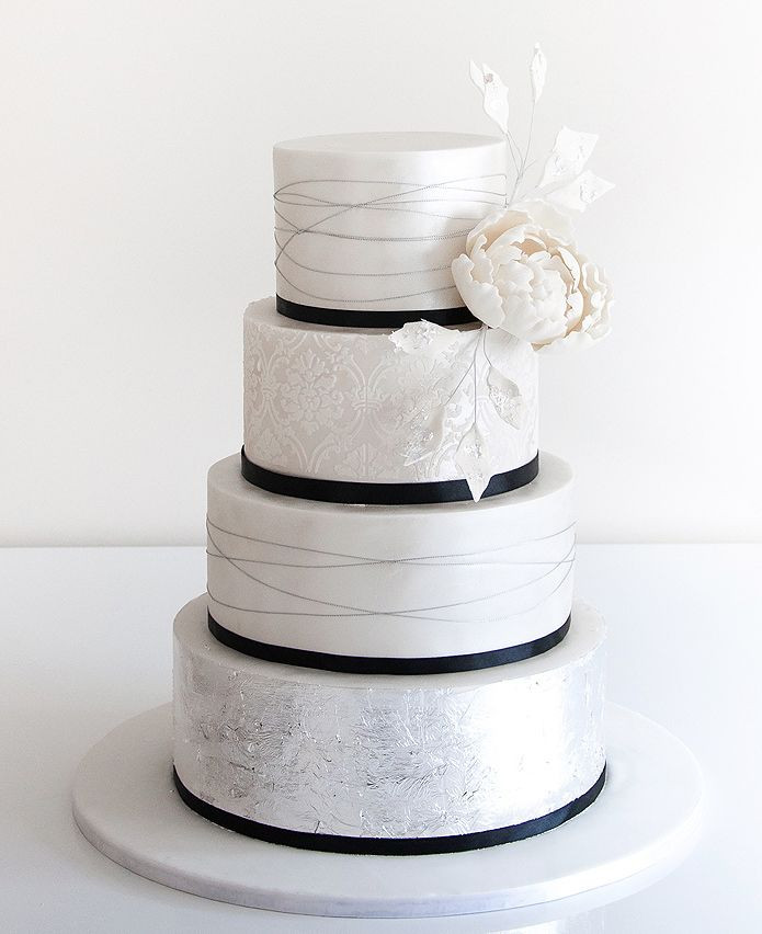 Simple Wedding Cakes Ideas
 49 Amazing Black and White Wedding Cakes