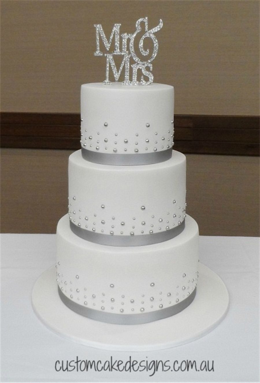 Simple Wedding Cakes Pinterest
 This elegant and simple design was chosen by the bride