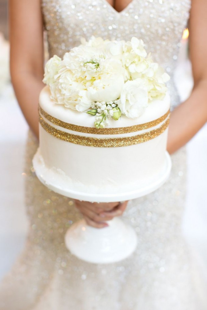 Single Layer Wedding Cakes
 Top 16 Single Tier Flower Wedding Cakes – Cheap & Unique