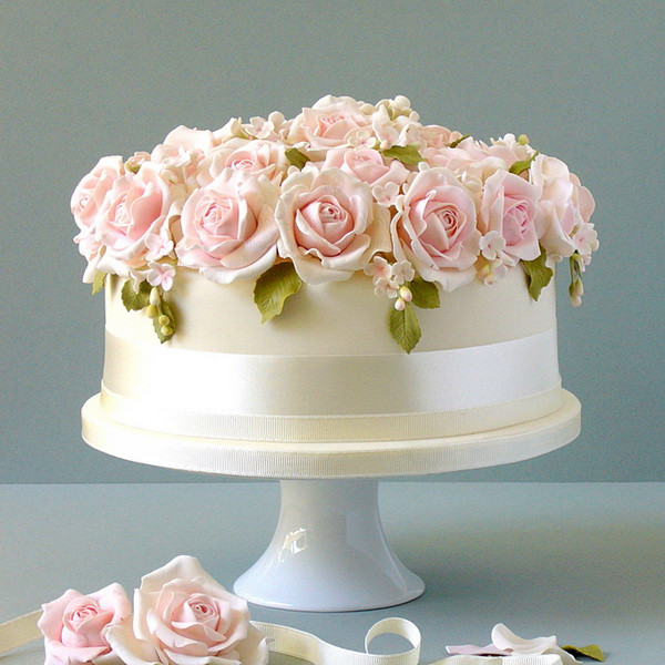 Single Layer Wedding Cakes
 Wedding Cakes 65 Sweetest Cakes Everyone Will Love