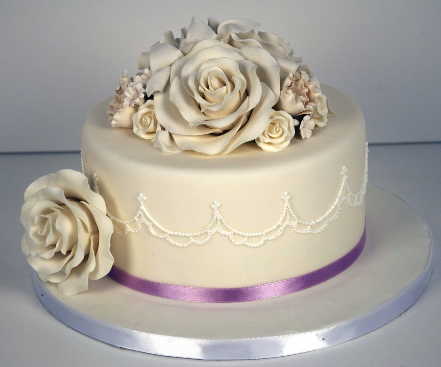 Single Tier Wedding Cakes
 Single Tier Wedding Cake CakeCentral