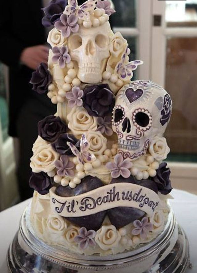 Skeleton Wedding Cakes
 Skull Cakes cake ideas for a Gothic wedding Yule Winter