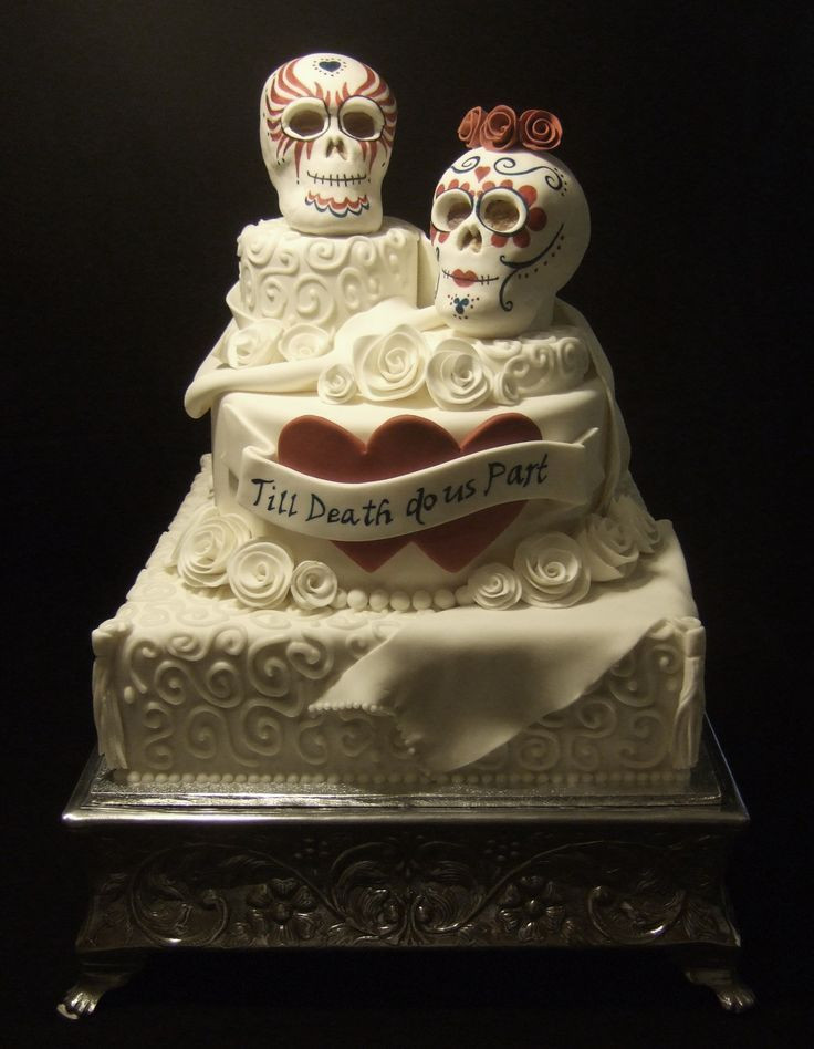 Skeleton Wedding Cakes
 19 best images about skull wedding cakes on Pinterest