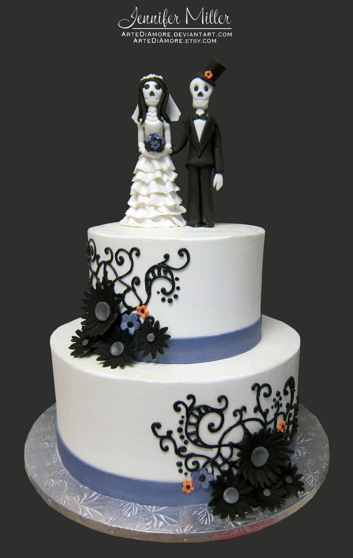 Skeleton Wedding Cakes
 Skeleton Wedding by ArteDiAmore on DeviantArt