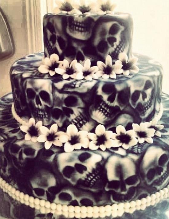 Skull Wedding Cakes
 25 Wedding cakes with skulls
