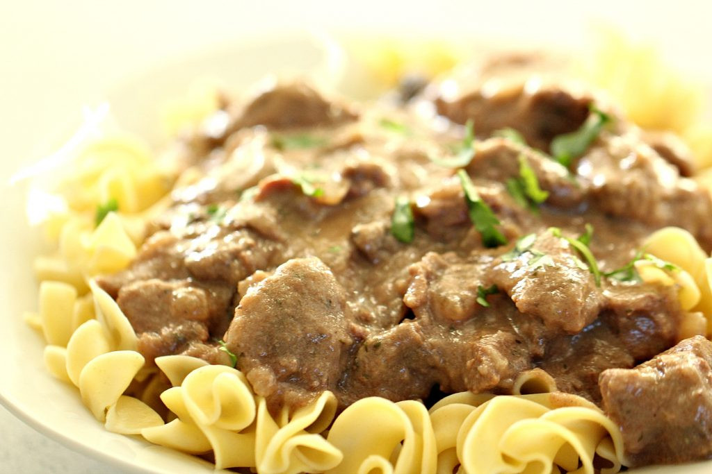 Slow Cooker Beef Stroganoff Healthy
 Slow Cooker Healthier Beef Stroganoff no cream soups