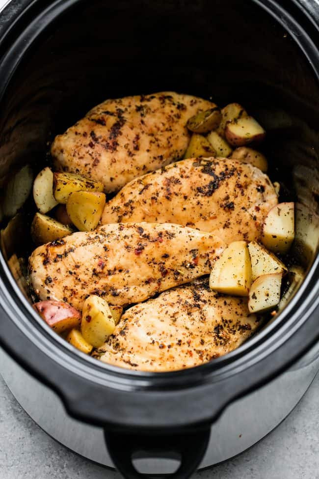 Slow Cooker Chicken Breast Recipes Healthy 20 Of the Best Ideas for Slow Cooker Italian Chicken &amp; Potatoes