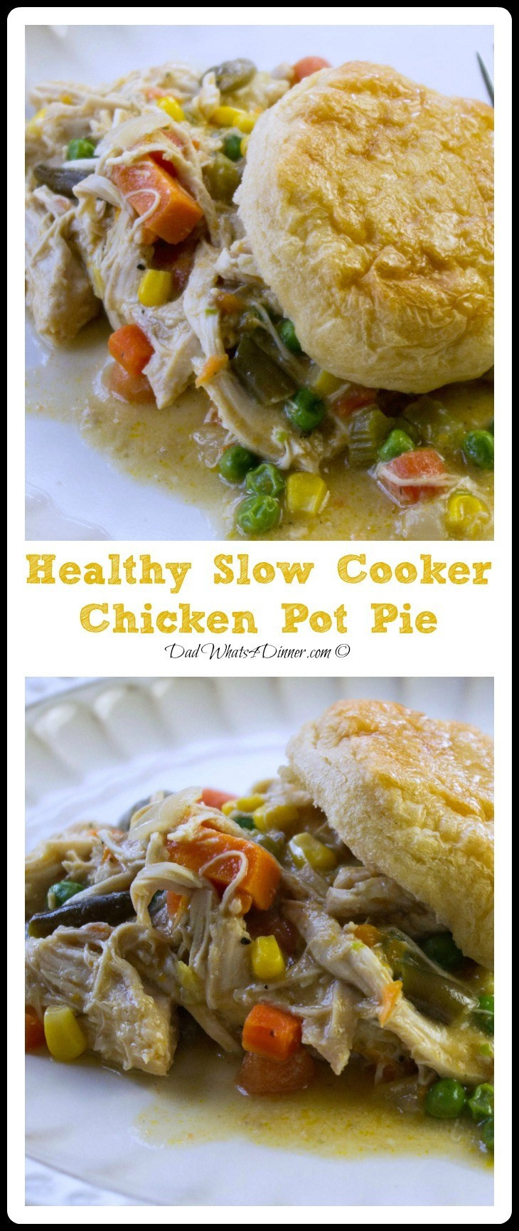 Slow Cooker Chicken Pot Pie Healthy
 Healthy Slow Cooker Chicken Pot Pie