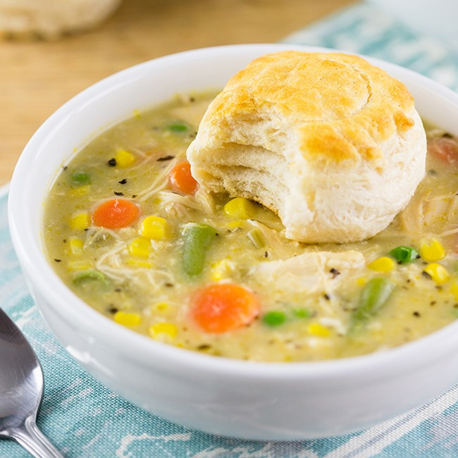 Slow Cooker Chicken Pot Pie Healthy
 Slow Cooker Chicken Pot Pie Featured 650x650