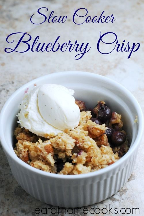 Slow Cooker Desserts Healthy
 Slow Cooker Blueberry Crisp – A Healthy Dessert