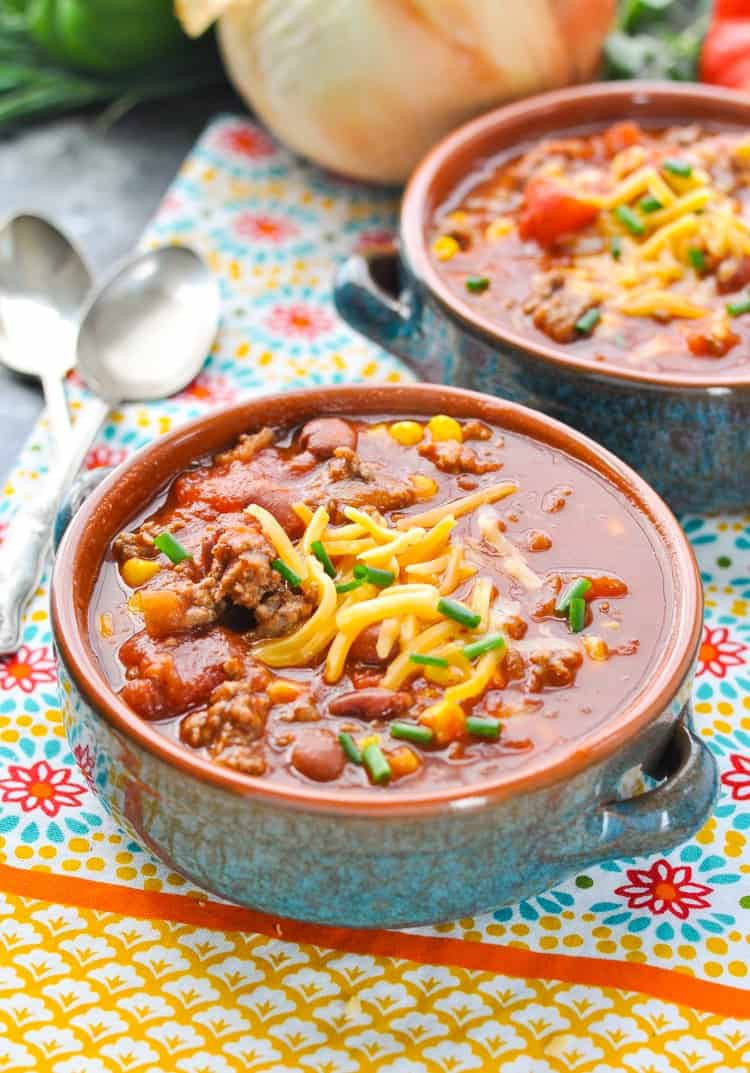 Slow Cooker Ground Beef Recipes Healthy
 Healthy Slow Cooker Chili The Seasoned Mom