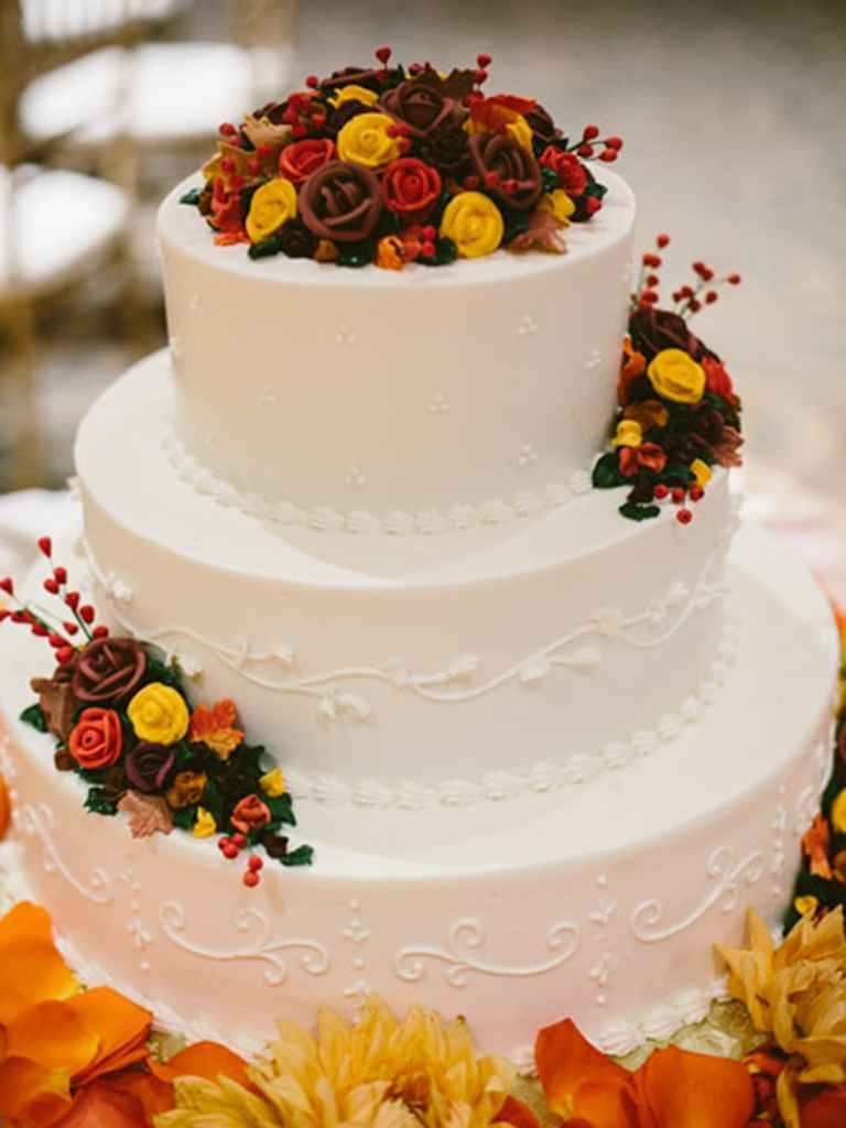 Small Fall Wedding Cakes
 17 Gorgeous Fall Wedding Cakes
