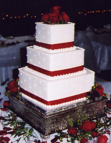 Small Square Wedding Cakes
 green bay
