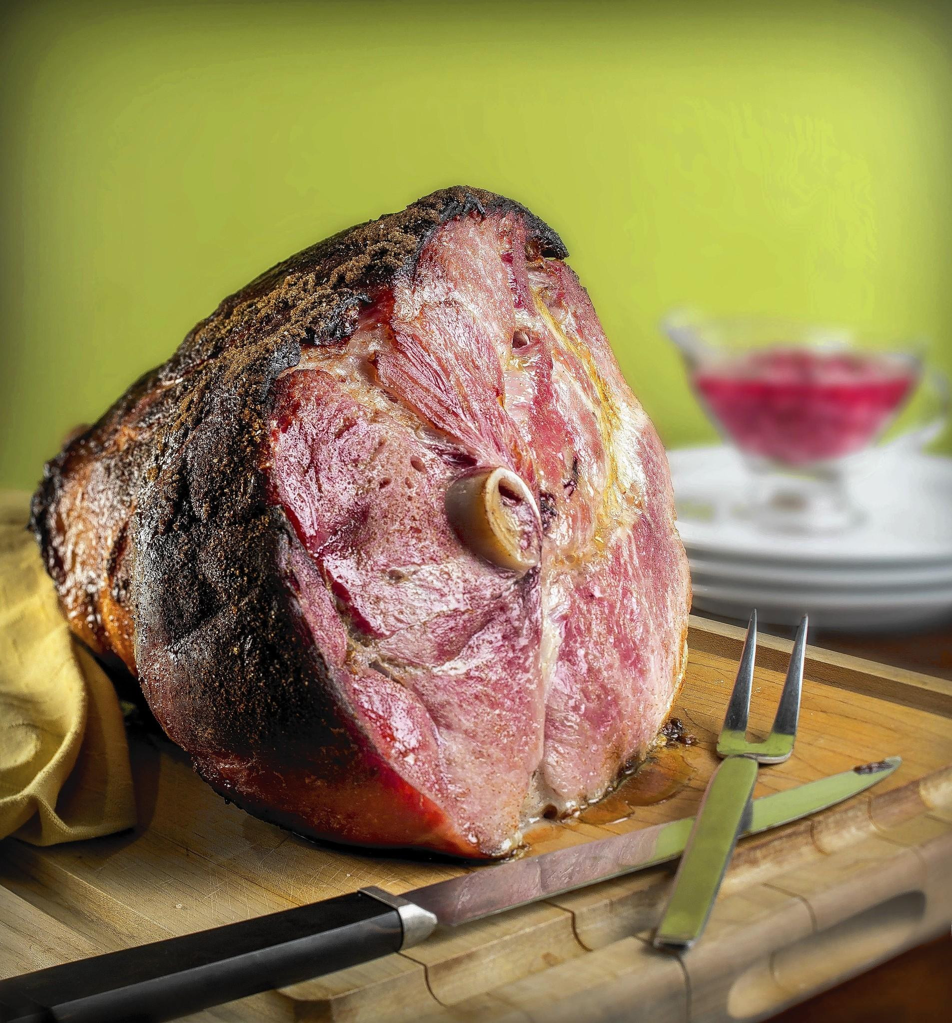 Smoked Easter Ham
 Grilling brings smoky goodness to Easter ham