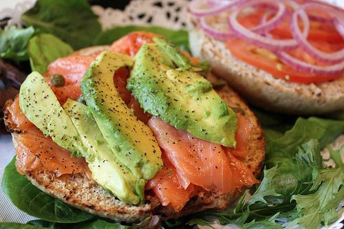 Smoked Salmon Healthy
 endlesscravings salmon avocado capers bagle Smoked salmon