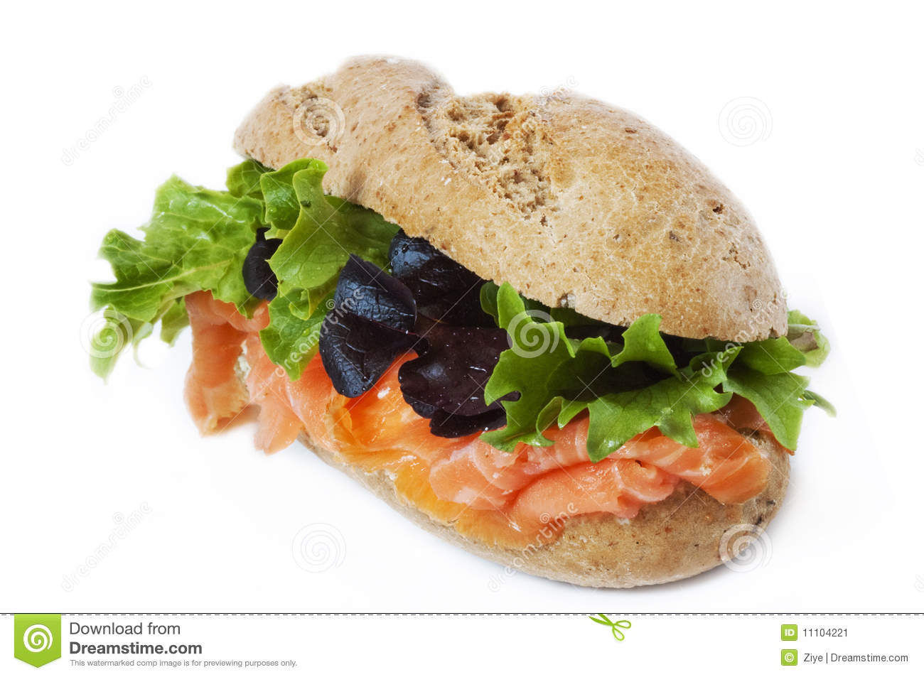 Smoked Salmon Healthy
 Healthy Smoked Salmon Sandwich Stock Image Image