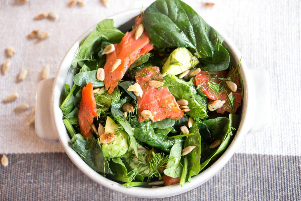 Smoked Salmon Salad Recipes Healthy
 Smoked Salmon and Avocado Salad Recipe from Pescetarian