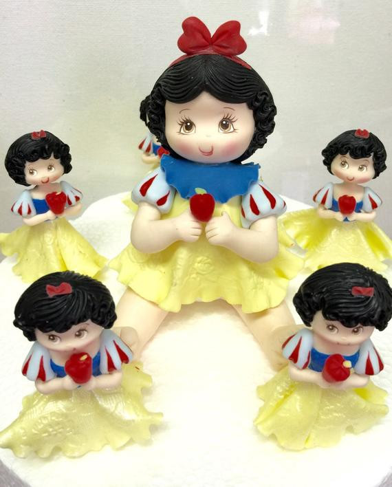 Snow White Wedding Cake Topper
 Snow White birthday cake topper and matching by MimosasDesigns