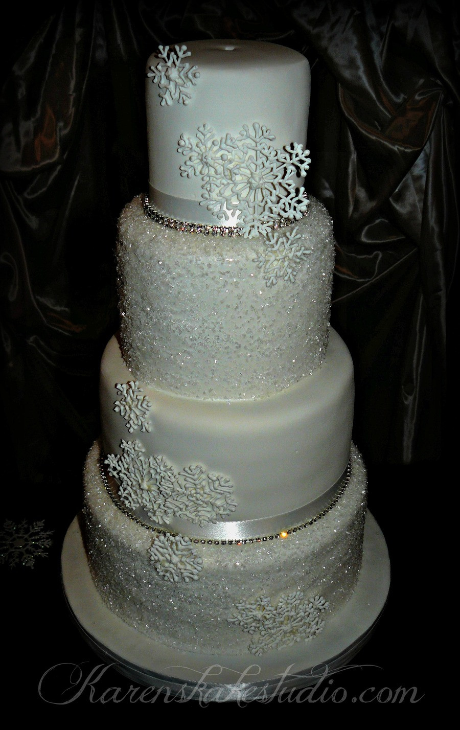Snowflakes Wedding Cakes
 Ruffled Babyshower Cake CakeCentral