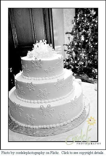 Snowflakes Wedding Cakes
 Snowflake Wedding Cake Winter Weddings