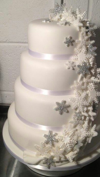 Snowflakes Wedding Cakes
 wedding
