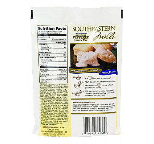 Southeastern Mills Peppered Gravy Mix Southeastern Mills Old Fashioned Pepp...