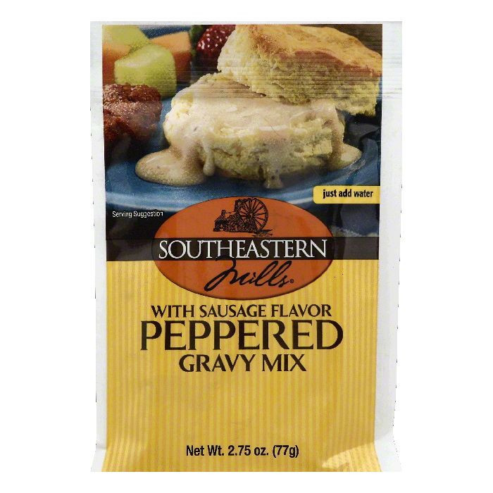 Southeastern Mills Peppered Gravy Mix
 Southeastern Mills Gravy Mix Peppered with Sausage