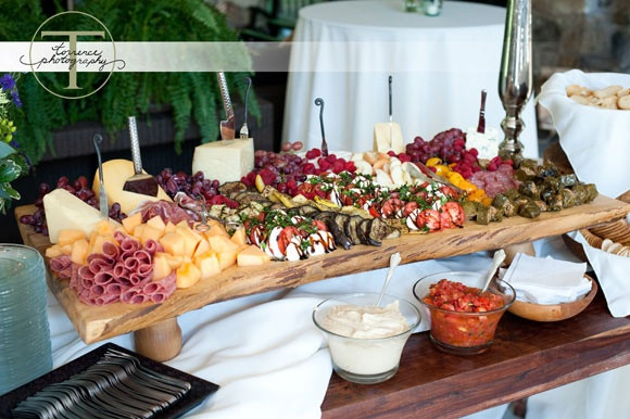 Southern Appetizers For Wedding
 Appetizer board at Hawkesdene Menu Selections