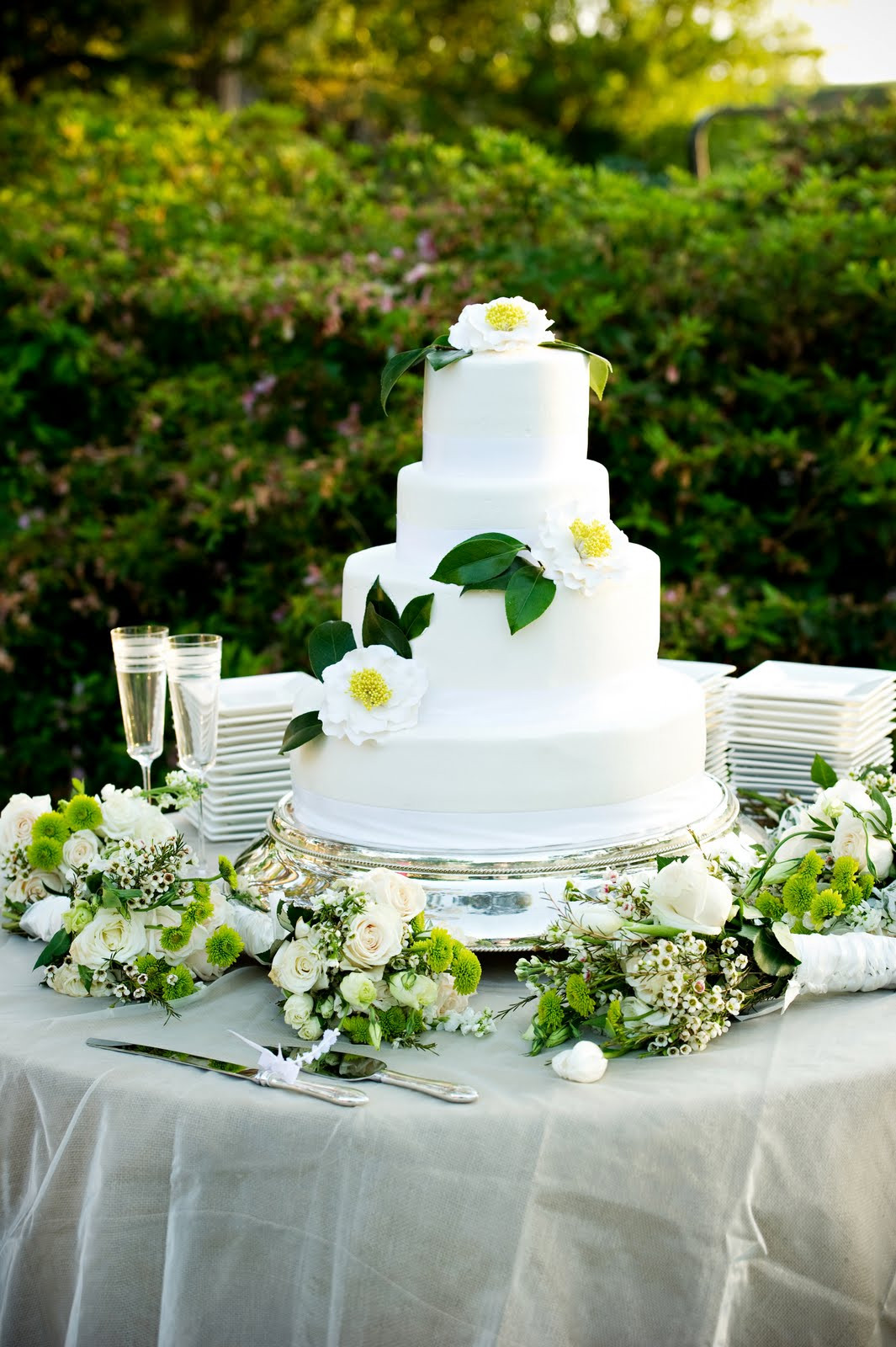 Southern Wedding Cakes
 camelia wedding cake picture