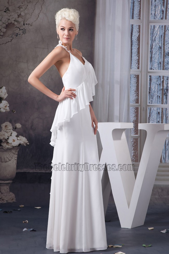 Spaghetti Strap Backless Wedding Dress
 y Spaghetti Straps Backless Informal Wedding Dress