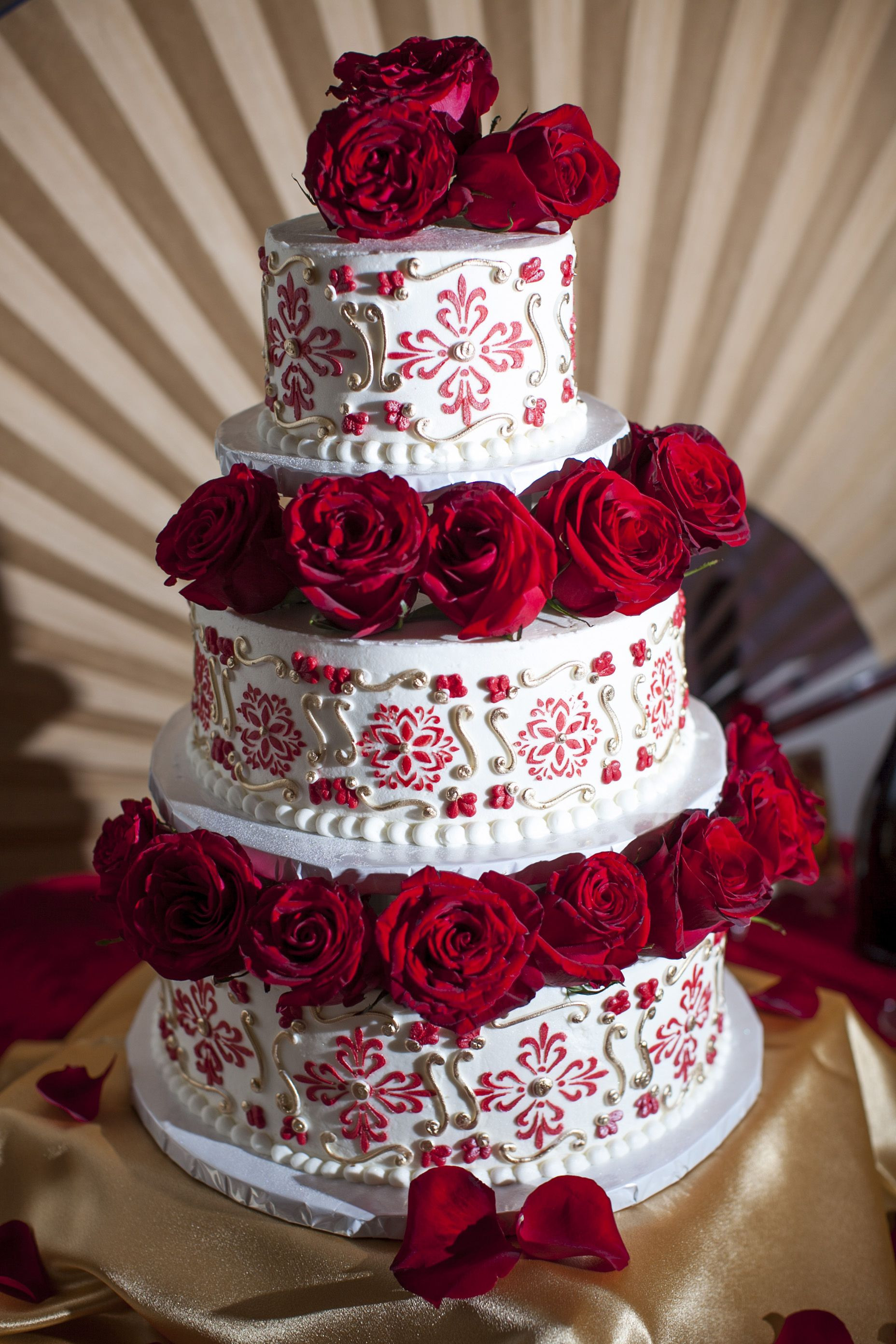 Spain Wedding Cakes
 Spanish Spain themed wedding cake with roses We wanted