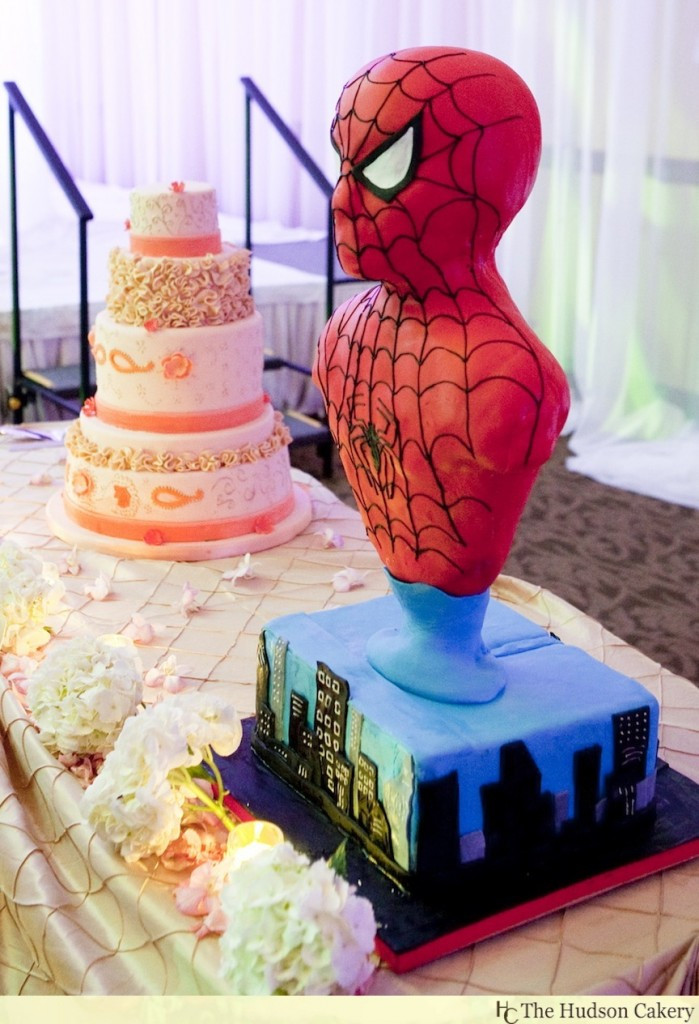 Spiderman Wedding Cakes
 It Takes Two to Make a Thing Go Ri iiight…for this