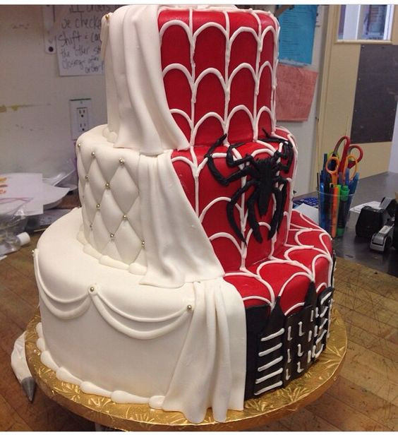 Spiderman Wedding Cakes
 Pinterest • The world’s catalog of ideas