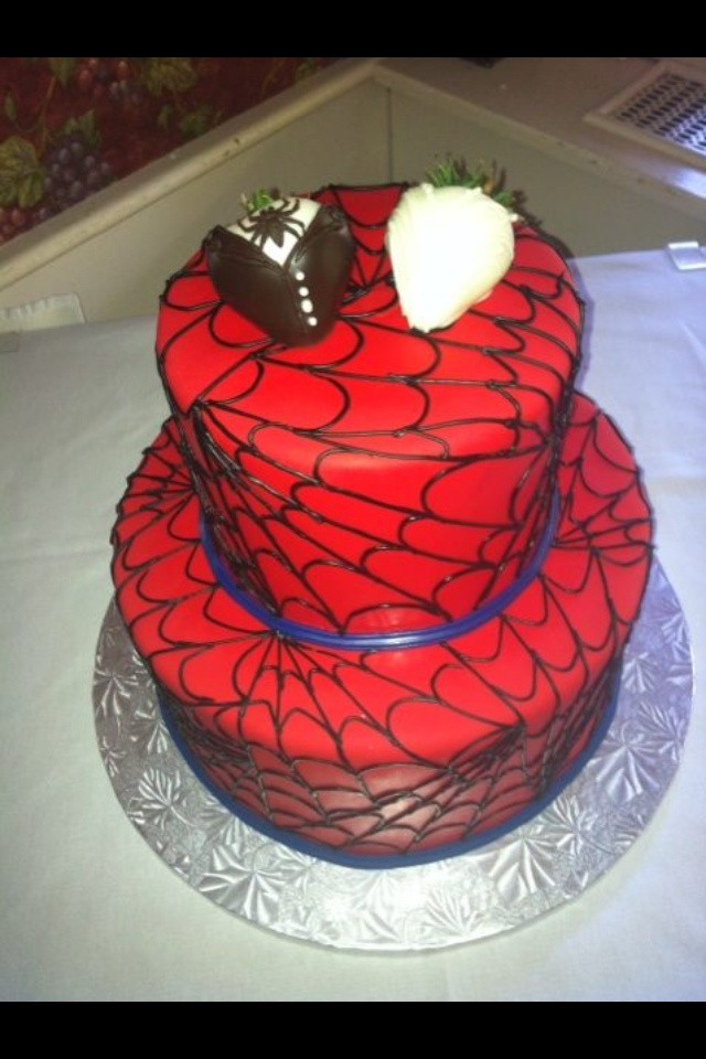 Spiderman Wedding Cakes
 Spiderman Wedding Cake Wedding and Bridal Inspiration