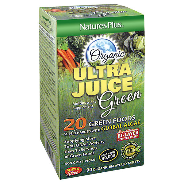 Spring Valley Organic Greens
 Natures Plus Ultra Juice Green 90 Tablets Spring Valley