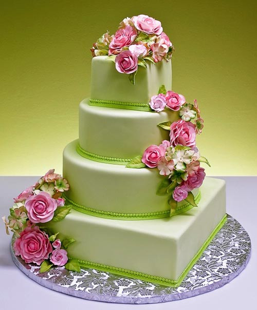 Spring Wedding Cakes
 Vibrant Spring Wedding Cakes