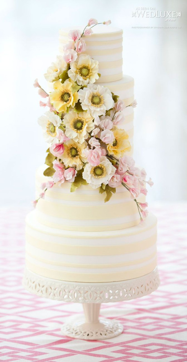 Spring Wedding Cakes
 18 Pastel Wedding Cake Ideas For 2016 Spring