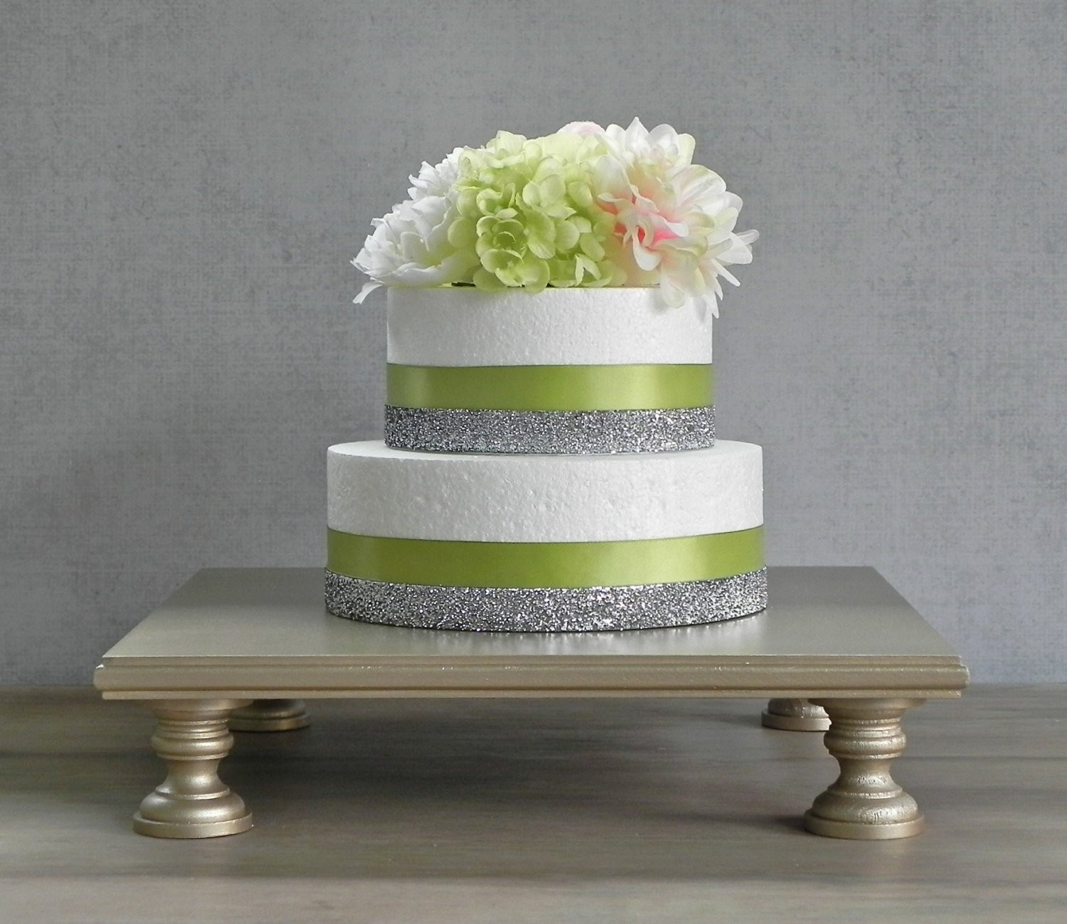 Square Cake Stand For Wedding Cakes
 14 Wedding Cake Stand Champagne Square Cupcake by