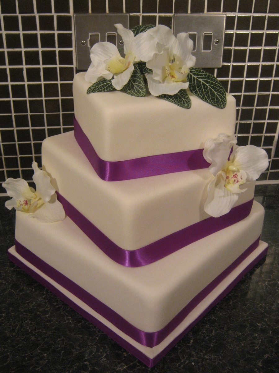 Square Tiered Wedding Cakes
 3 Tier Square Wedding Cake CakeCentral