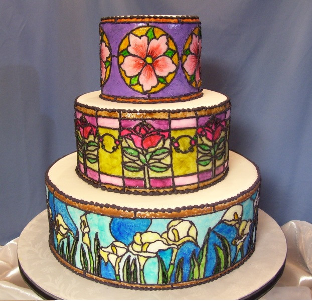 Stained Glass Wedding Cakes
 Stained Glass Cake Cake Decorating munity Cakes We Bake