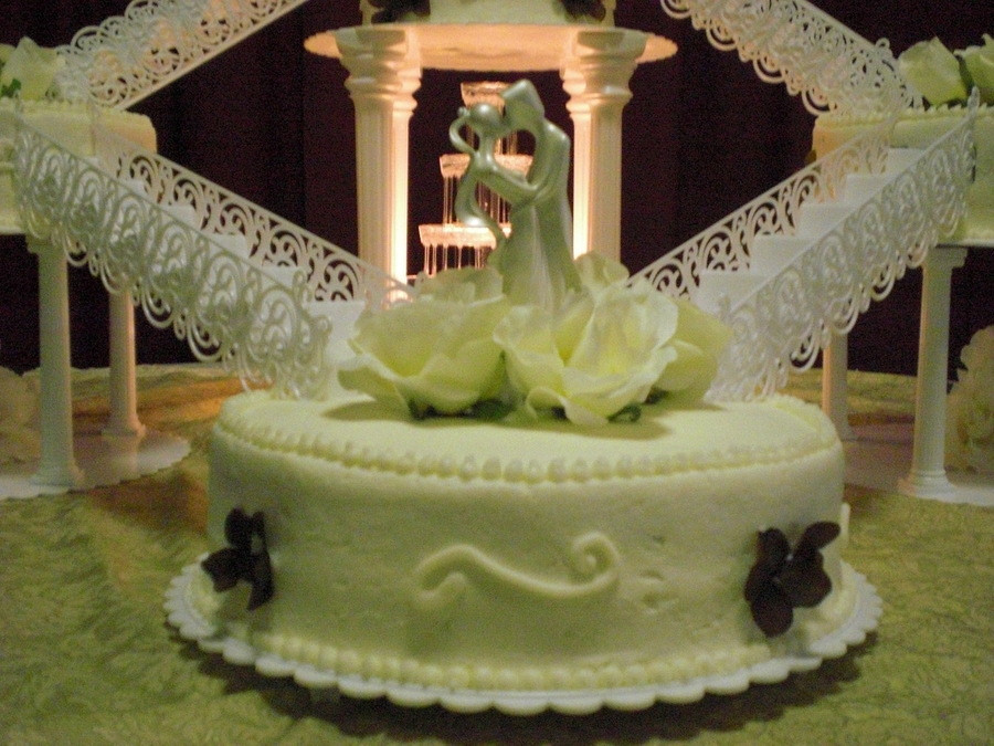 Staircase Wedding Cakes
 Fountain staircase Wedding Cake CakeCentral