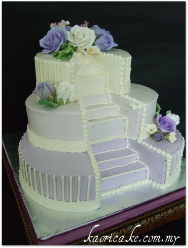 Staircase Wedding Cakes
 Love Stairs Wedding Cake