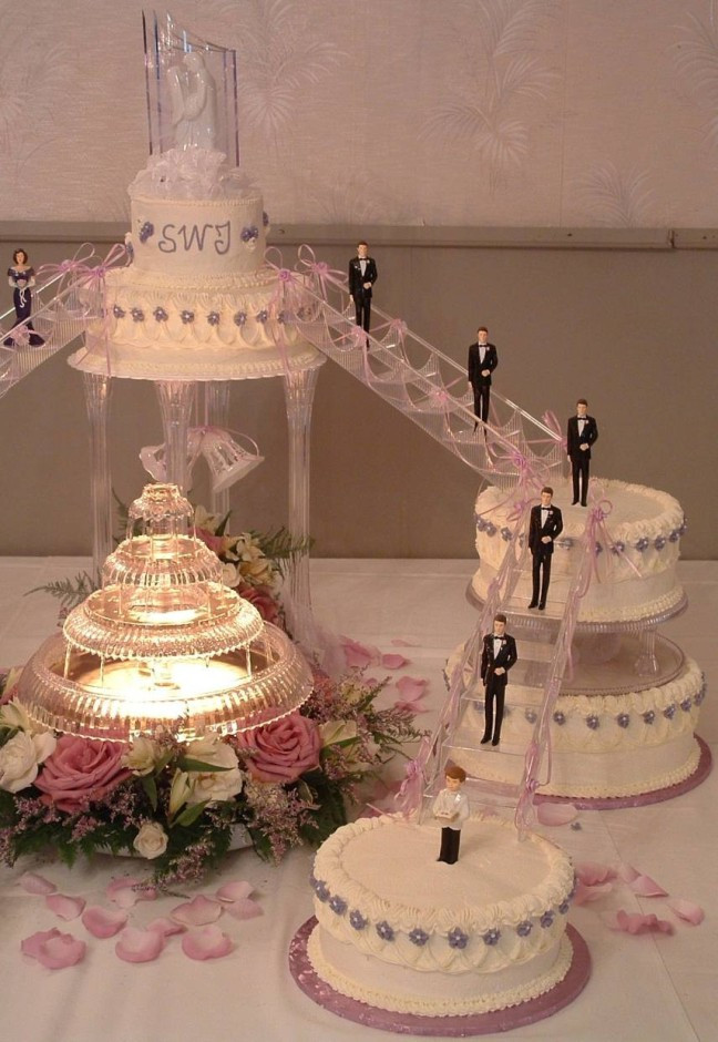 Staircase Wedding Cakes 20 Ideas for Staircase Wedding Cakes Idea In 2017